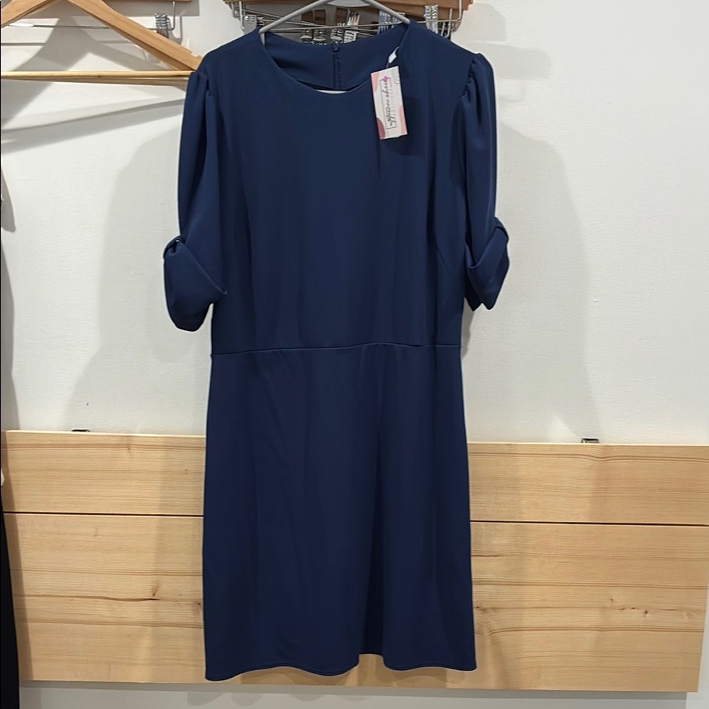 Elegant Navy Blue Dress